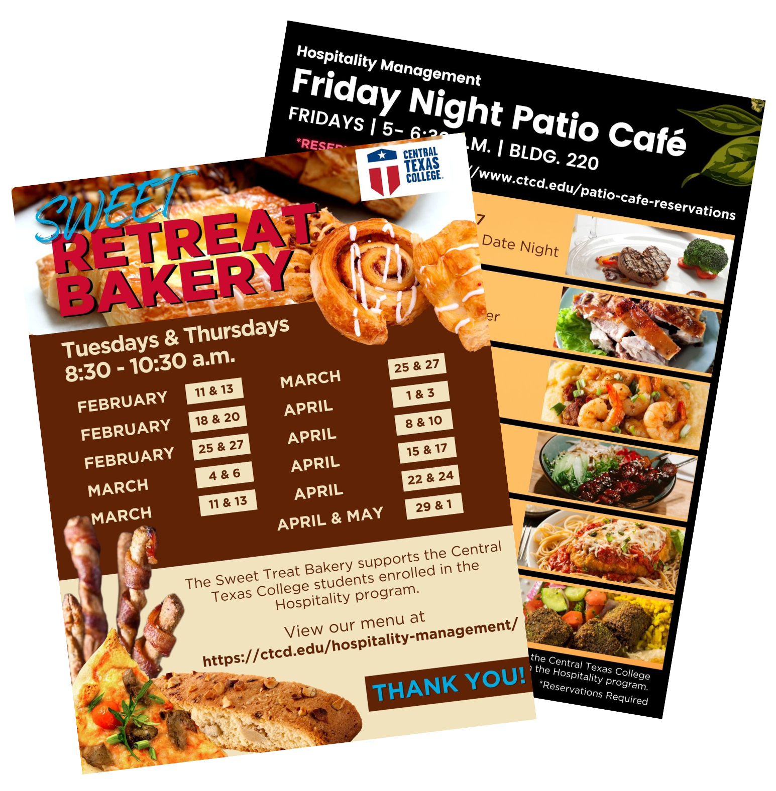 Patio Cafe and Sweet Retreat Bakery menus