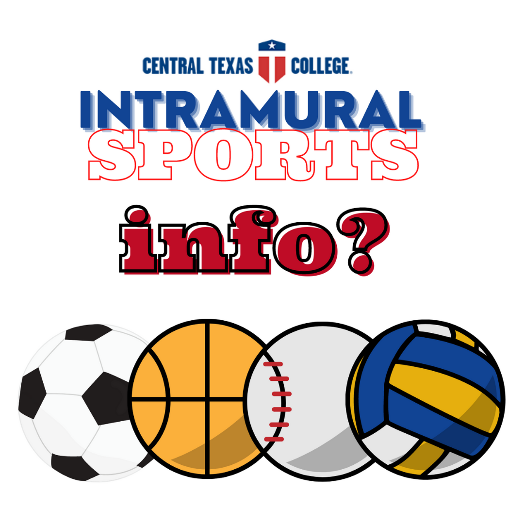 Intramural Sports image with various sport-related balls (e.g., football, soccer ball, basketball)