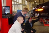 Photo of automotive students