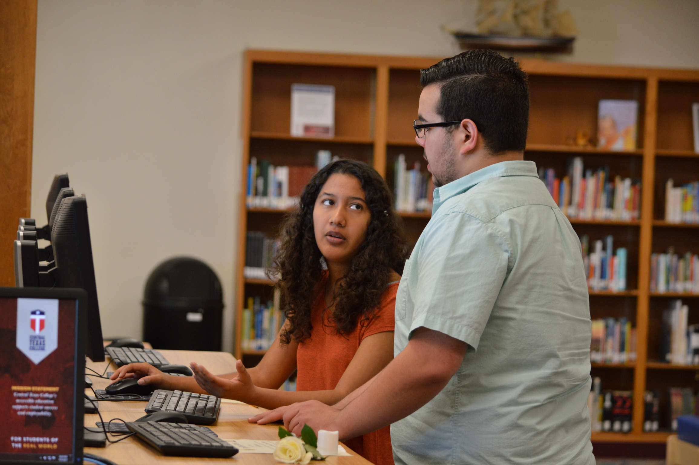 Computers available in the library