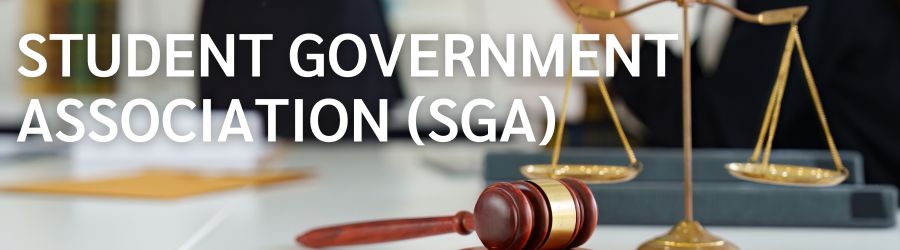 Student Government- gavel and scale