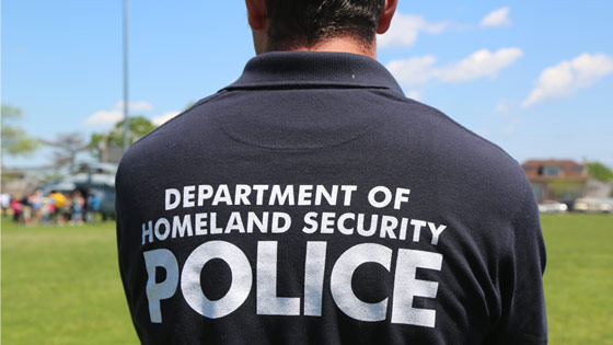 Homeland security policeman