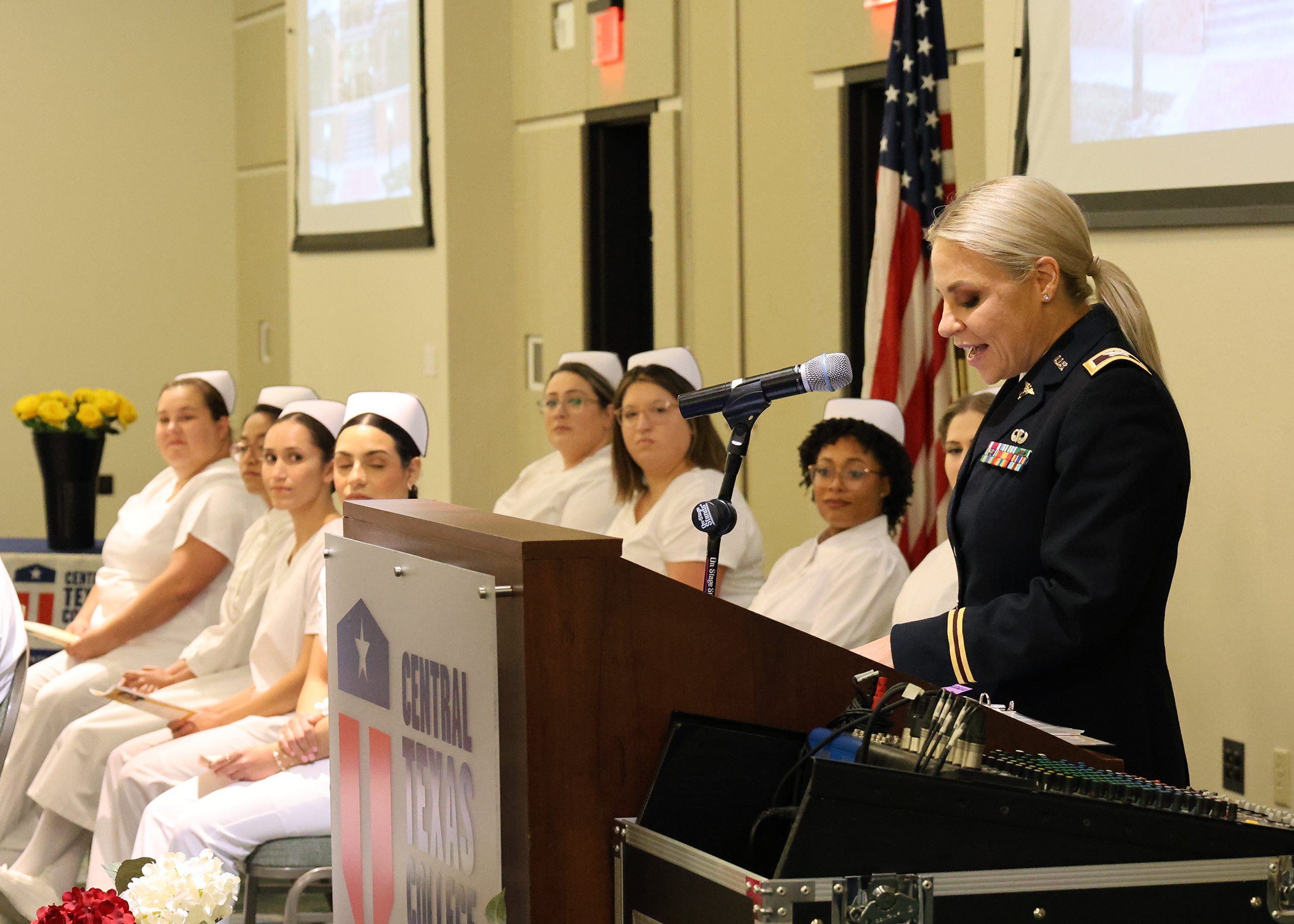Guest speaker COL Danielle Molinar, CNM, MS, of the Army Nurse Corps