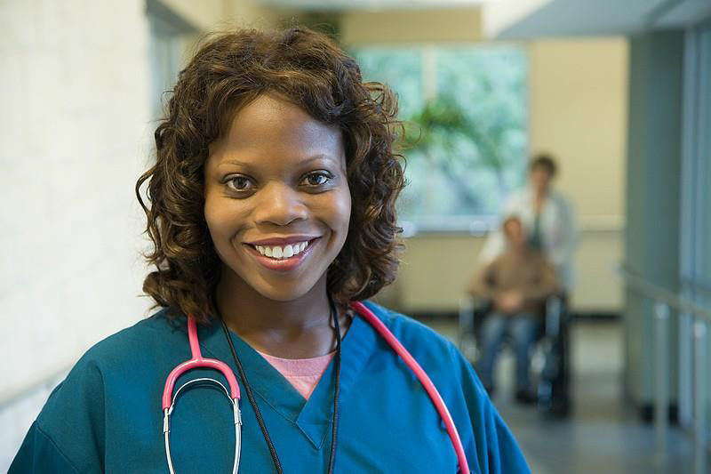 Clinical Medical Assistant Student with a smile at a clinic