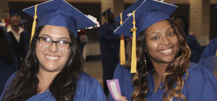 CTC graduates in cap and gown