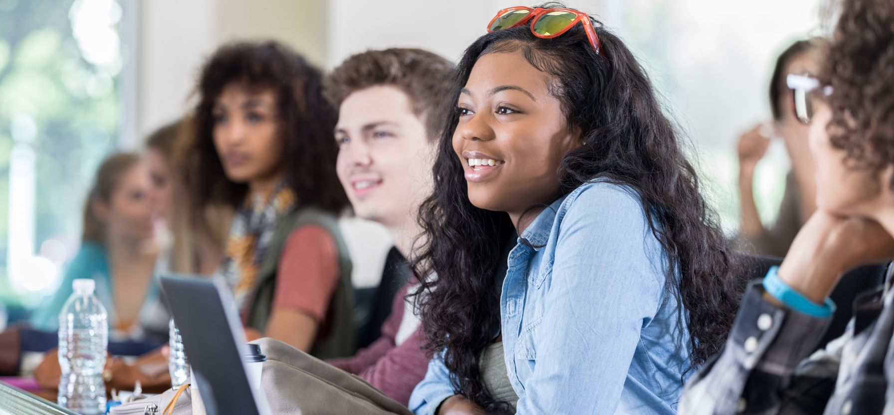 student advisor assisting a student