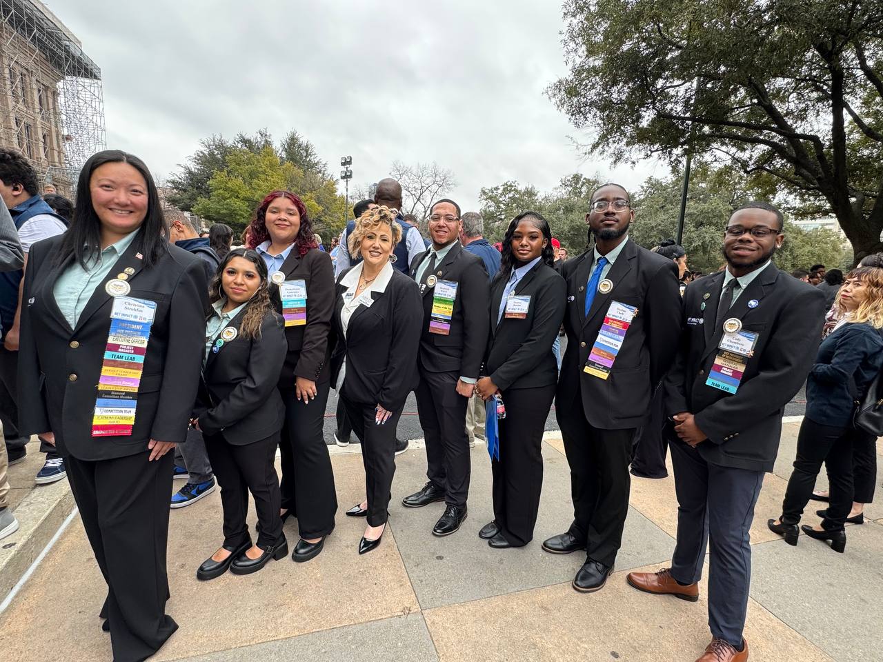 CTC NetImpact students and professor